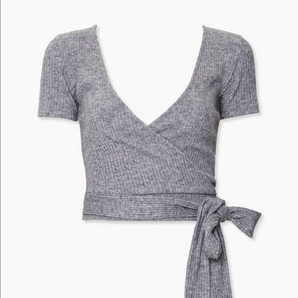 Crop top with self tie